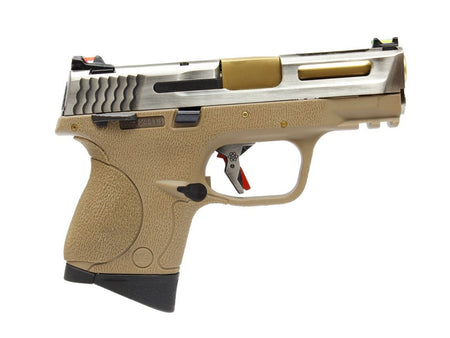 [WE-Tech] SMALL BIRD T7B GBB Pistol [SV/GD/TAN][AUTO]