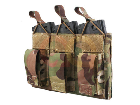 [Emerson][EM6363] Tactical 5.56 & Pistol Triple Magazine Pouch [Multicam]