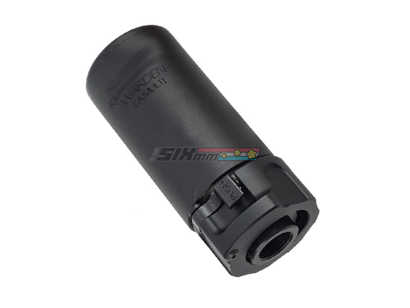 5KU] QD Warden Blast Silencer with -14mm CCW Flashider[BLK] – SIXmm (6mm)