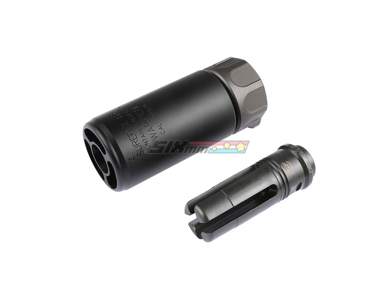 [Airsoft Artisan] SF Type Warden Blast Diffuser/4-Prong Flash Hider Set [BLK]