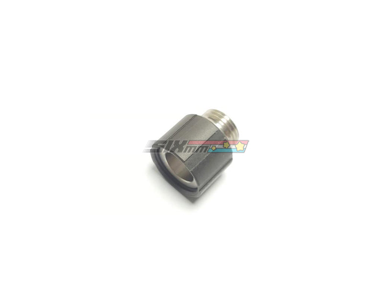 [Airsoft Artisan] Stainless Steel Muzzle Adaptor [For WE Pistol][11MM CW TO 14MM CCW][BLK]