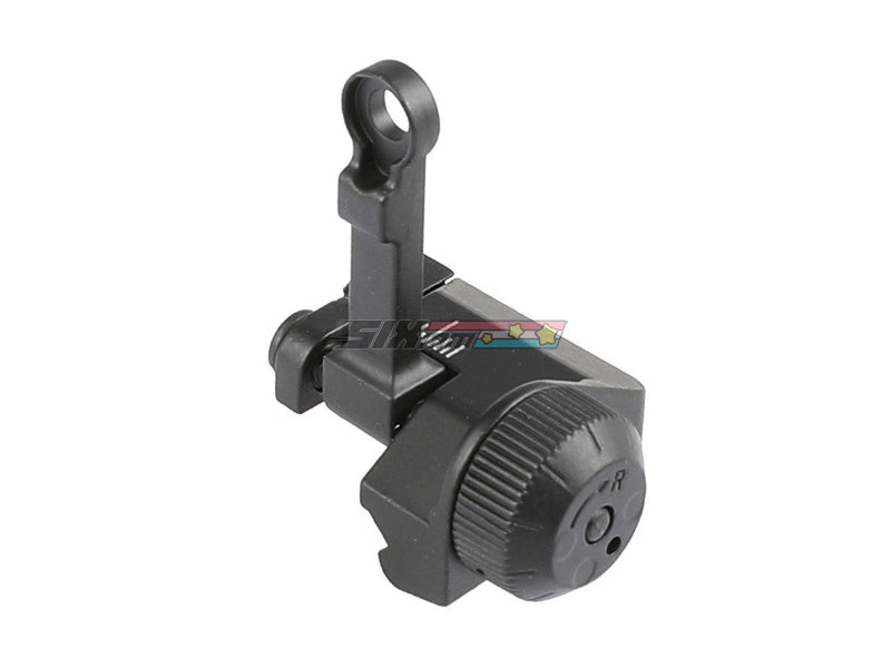 CYMA] KAC Style 300m Flip Up Rear Sight[For MK18 MOD 0 / MOD 1