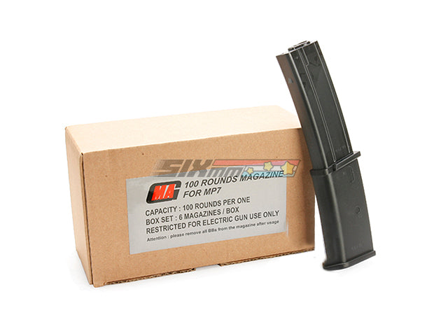 [MAG] MP7 100rd Plastic Magazine Box Set[6pcs/set]