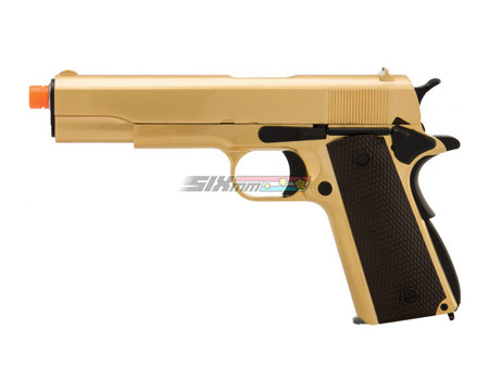 [WE-TECH] FULL METAL 1911A1 US GOVERNMENT AIRSOFT GBB PISTOL[GLD W BROWN GRIP]