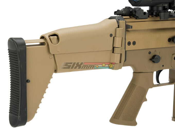 Cyber Gun] FN Herstal SCAR-H CQC GBB Airsoft Gun[Licensed[Tan] – SIXmm (6mm)