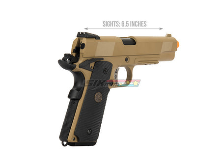 [WE-TECH] 1911 MEU Full Metal GBB Pistol[W/ Railed Ver.][Tan]