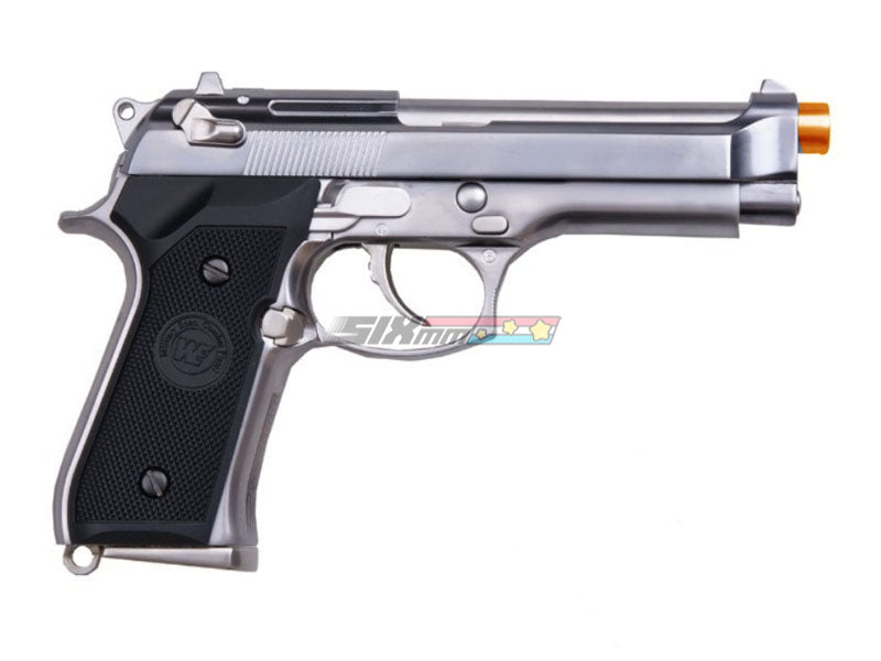 WE-Tech] Full Metal M92F Airsoft GBB Pistol [Chrome Silver] – SIXmm (6mm)