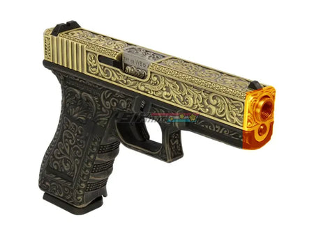 [WE-Tech] Model 17 Airsoft GBB Pistol [Golden Slide, Ivory Frame]