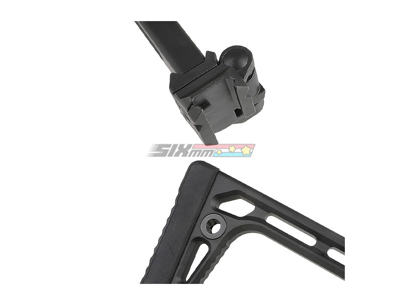 Airsoft Artisan] MCX Minimalist Folding Stock [BLK] – SIXmm (6mm)